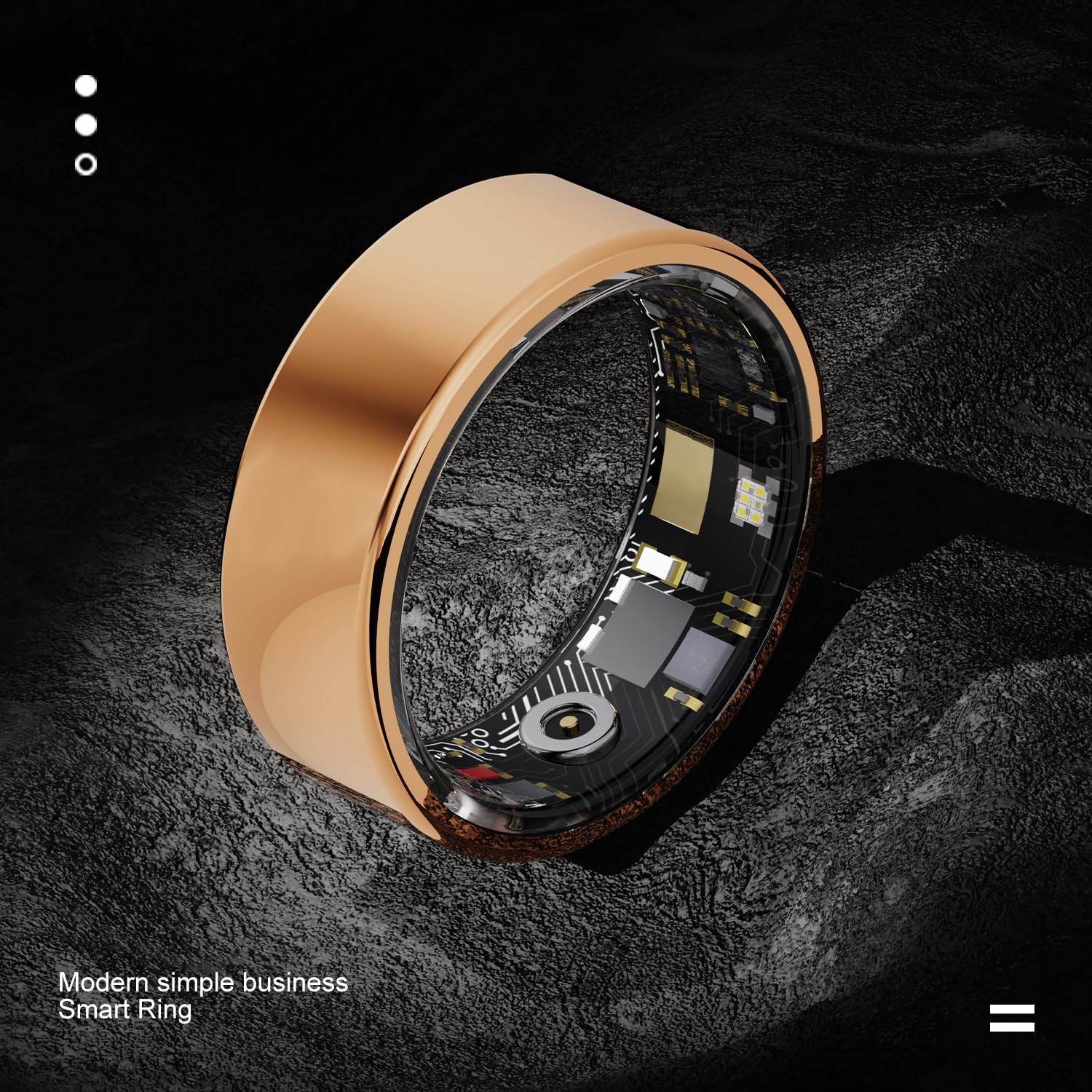 Smart Ring For Men And Women,IP68 Waterproof Level Bluetooth Fitness Tracker Rings Family Care