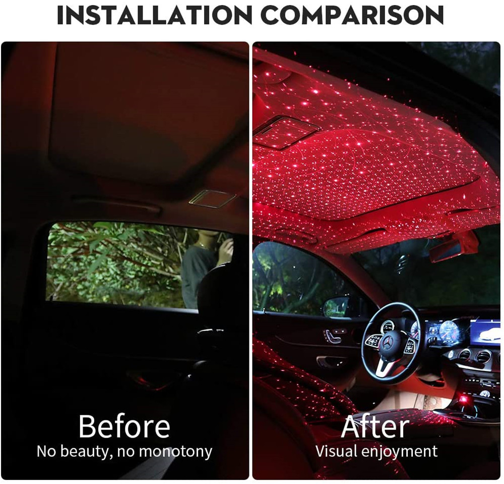 Star Light Projector Party Lights USB LED Interior Car Lights Starry Sky Galaxy Night Lights