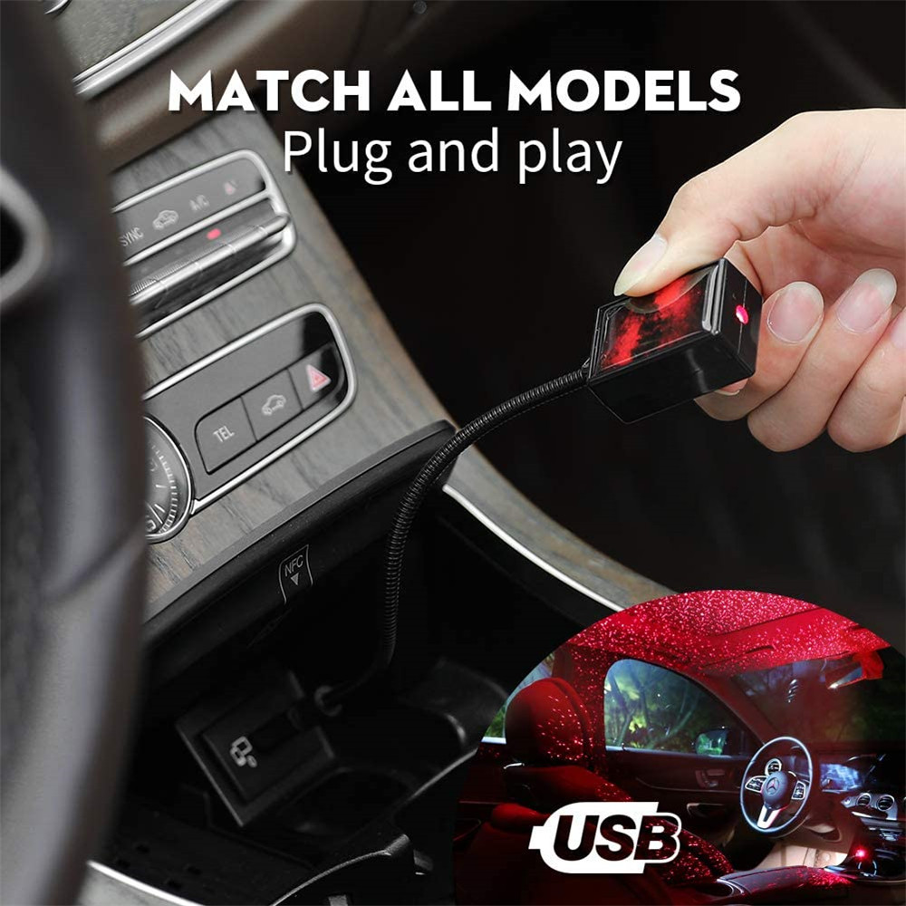 Star Light Projector Party Lights USB LED Interior Car Lights Starry Sky Galaxy Night Lights