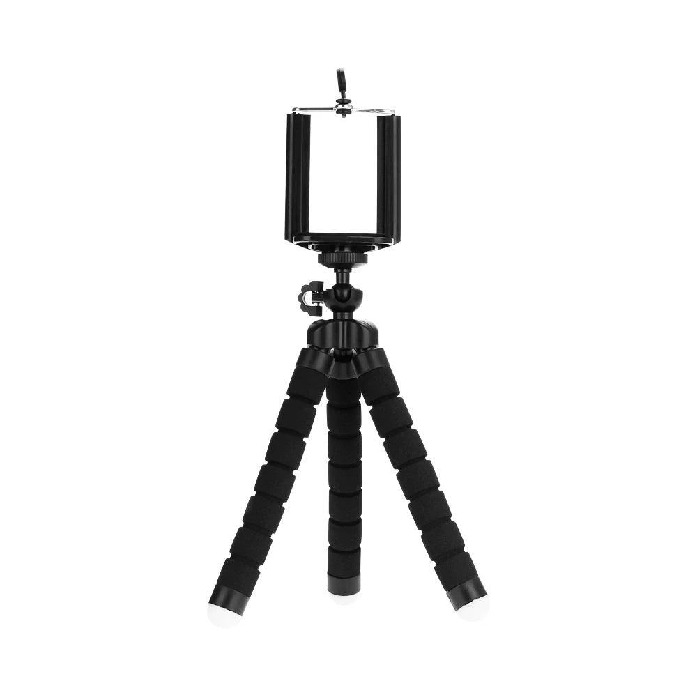 Universal Mini Flexible Octopus Tripod Stand with Phone Clip Holder
