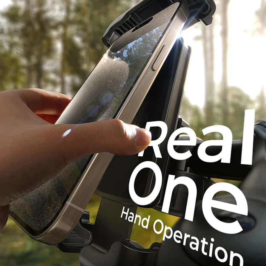 Universal 360° Adjustable Phone Mount for Motorcycle & Bicycle