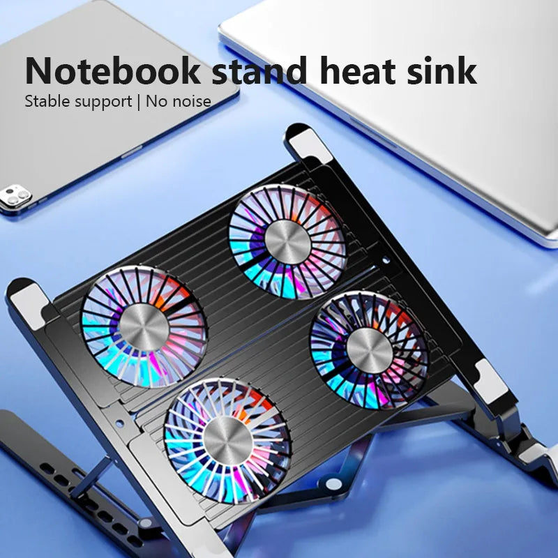 Foldable Laptop Cooling Pad with 4 Fans (13–17.3 Inch)