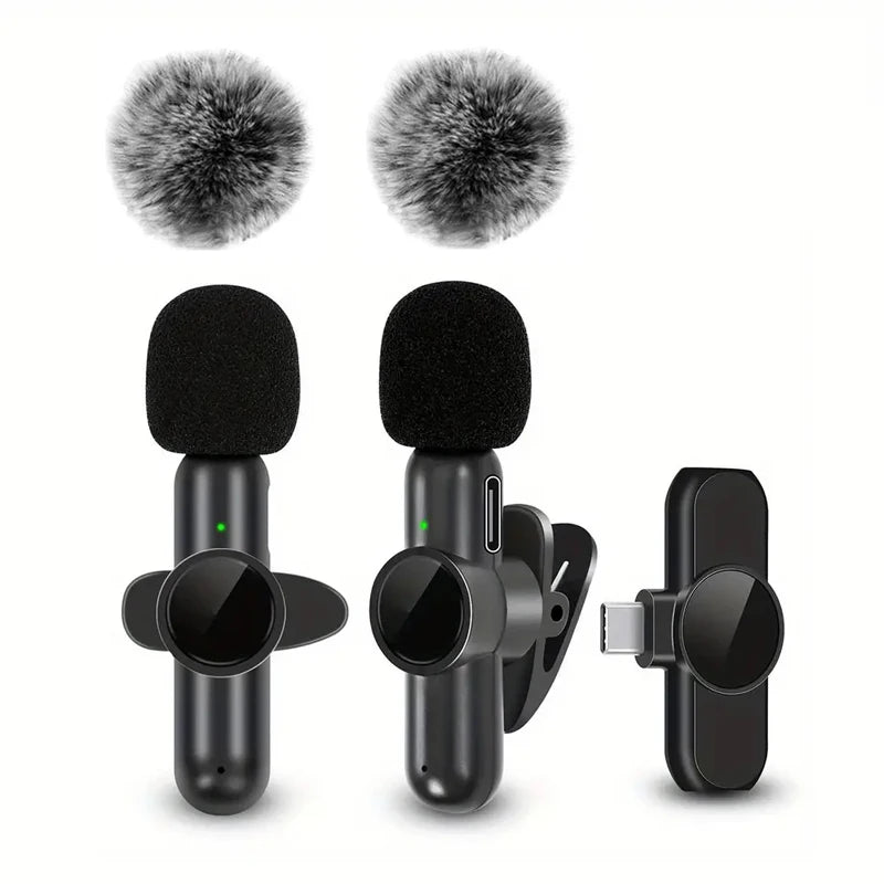 Wireless Clip-On Lavalier Microphones