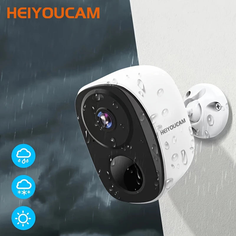 2K Wireless Outdoor Security Camera with Spotlight & Siren