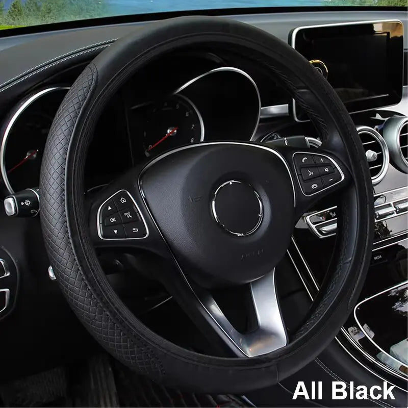 SEAMETAL Universal Steering Wheel Cover – Anti-Slip & Wear-Resistant (37–39cm)