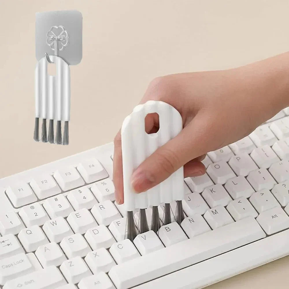 Multifunctional Soft-Bristle Cleaning Brush for Keyboards & Gaps