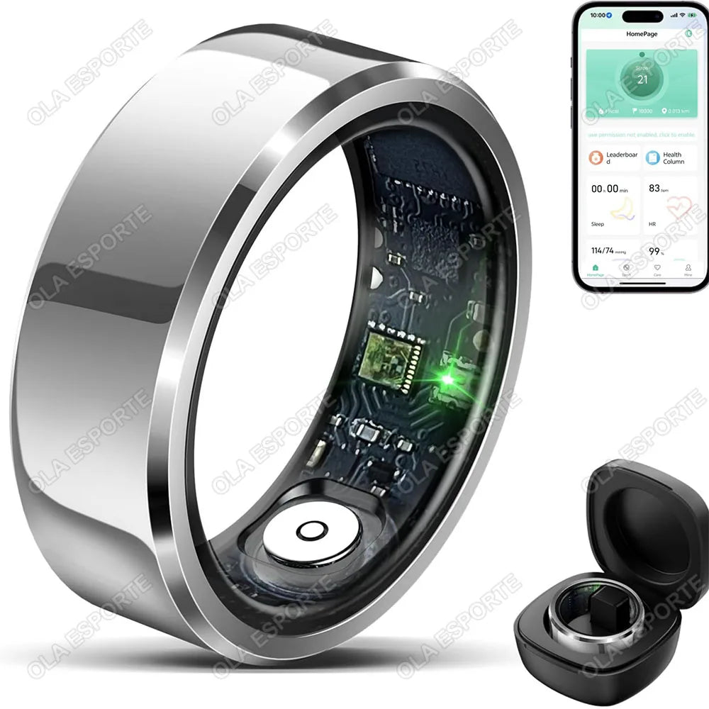 Smart Ring Health Tracker – Heart Rate, Sleep & Fitness Waterproof Ring