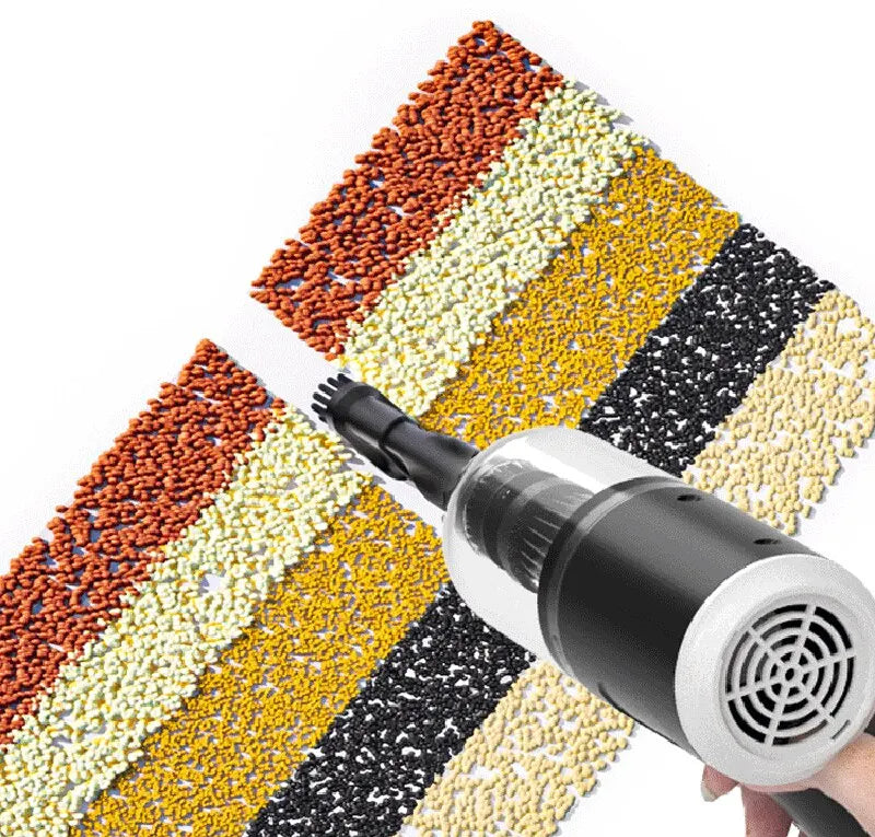 Portable 2-in-1 Wireless Car Vacuum Cleaner – Blow & Suction (1200mAh)