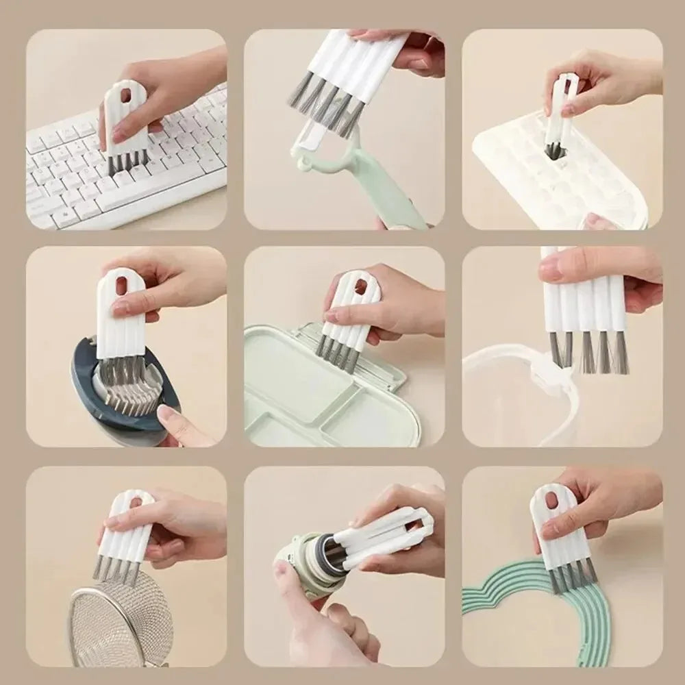 Multifunctional Soft-Bristle Cleaning Brush for Keyboards & Gaps