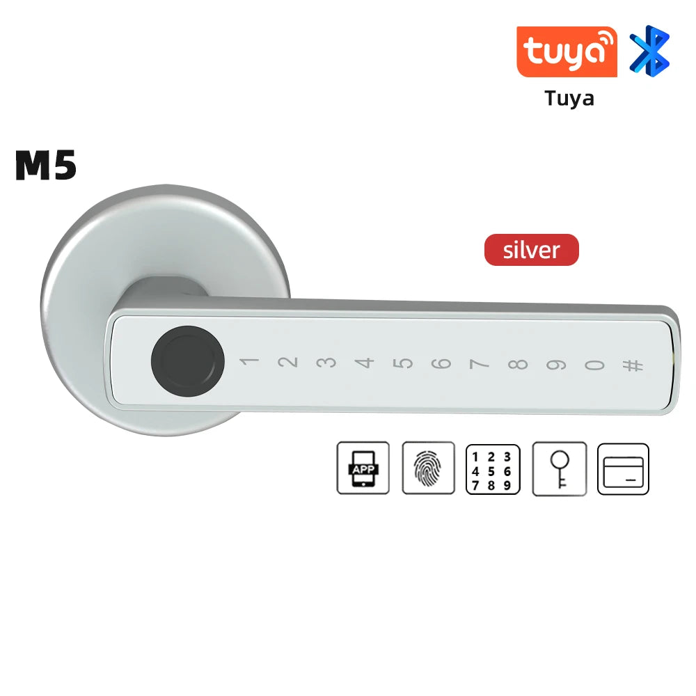 RAYKUBE M5 Tuya Bluetooth Smart Door Lock – Keyless Entry & App Control