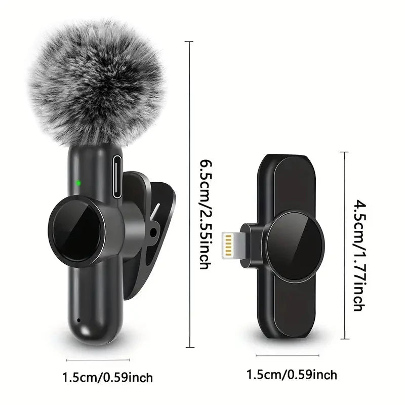 Wireless Clip-On Lavalier Microphones