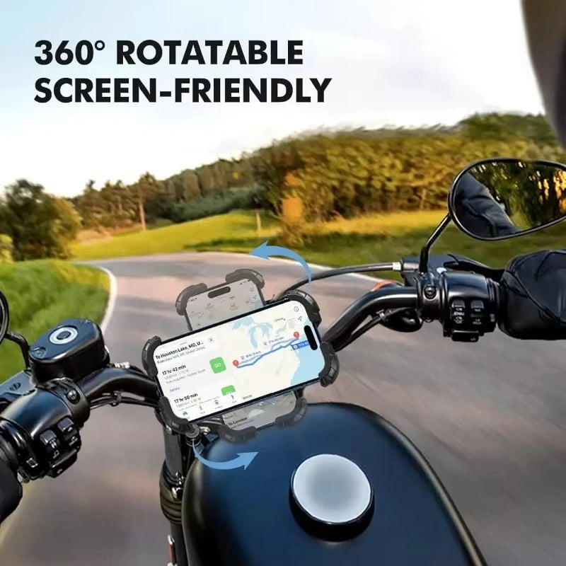 Universal 360° Adjustable Phone Mount for Motorcycle & Bicycle
