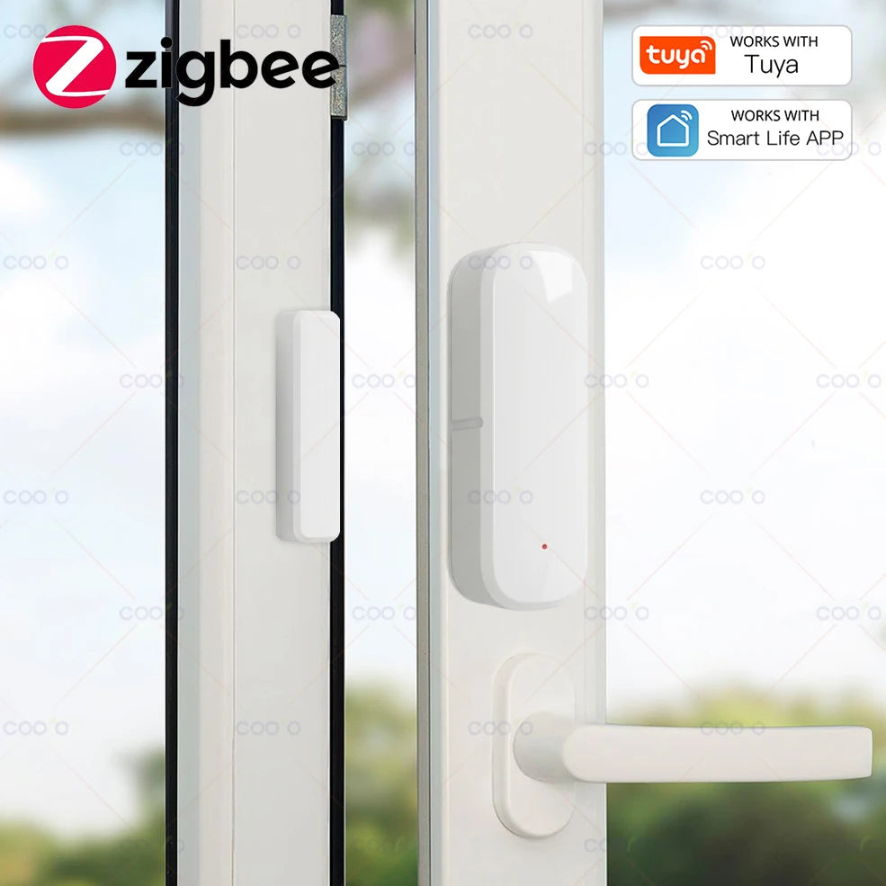 Tuya Zigbee Smart Door & Window Sensor – App Remote Alert Security Detector