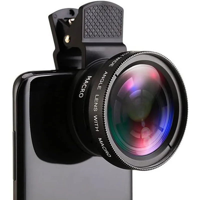 2-in-1 Professional Universal Phone Camera Lens – 0.45X Super Wide Angle & Macro HD