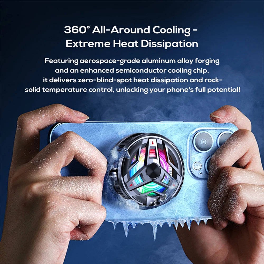 Magnetic Semiconductor Phone Cooler with Digital Display