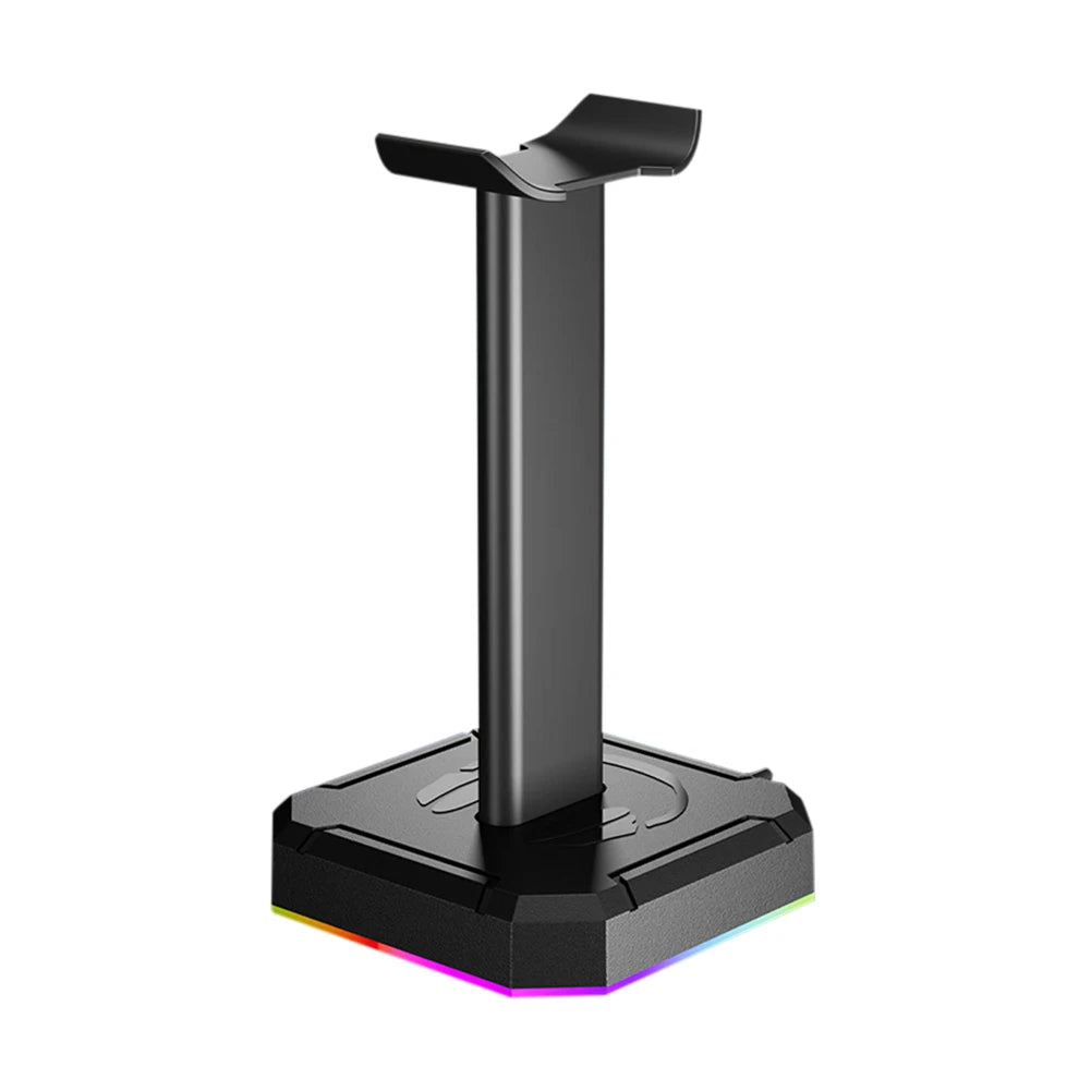 RGB Gaming Headphone Stand with 10 Light Modes & USB / 3.5mm Ports