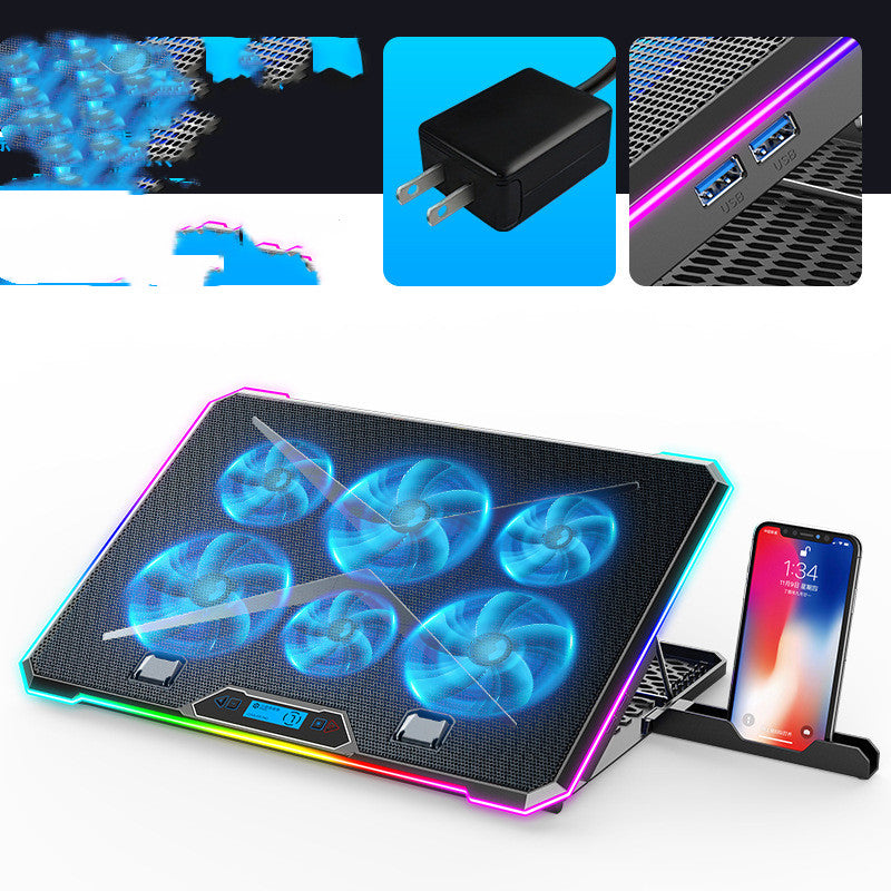 6 Fan Laptop Cooling Pad
