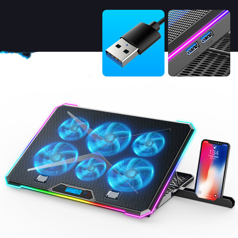 6 Fan Laptop Cooling Pad
