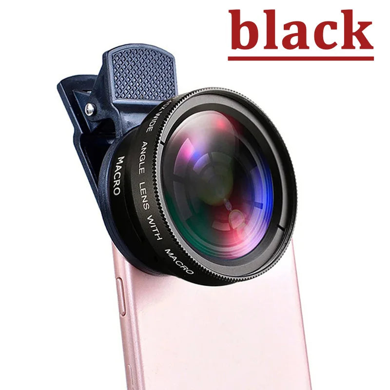 2-in-1 Professional Universal Phone Camera Lens – 0.45X Super Wide Angle & Macro HD