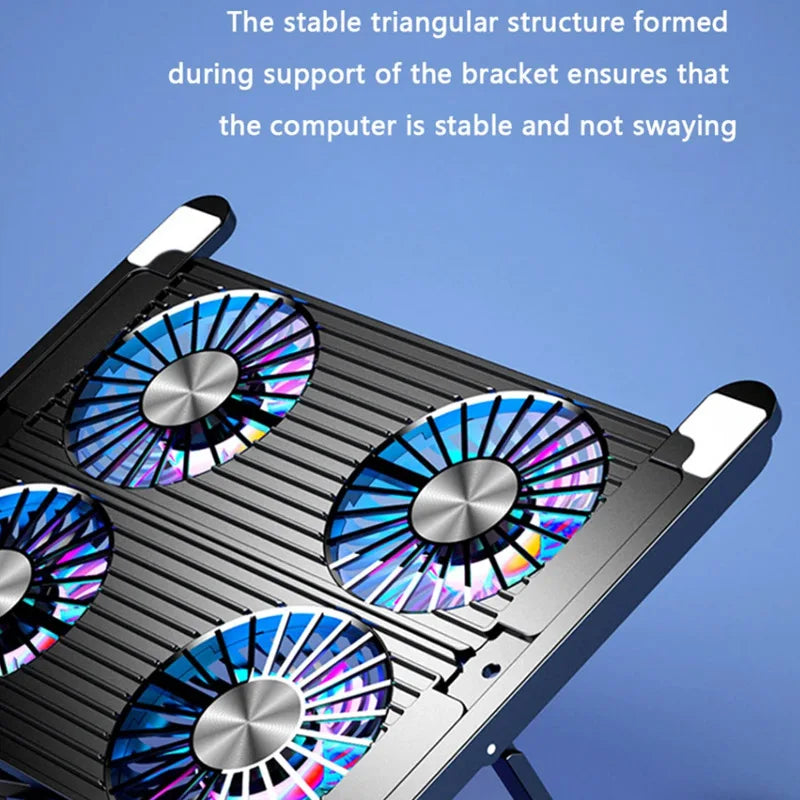 Foldable Laptop Cooling Pad with 4 Fans (13–17.3 Inch)