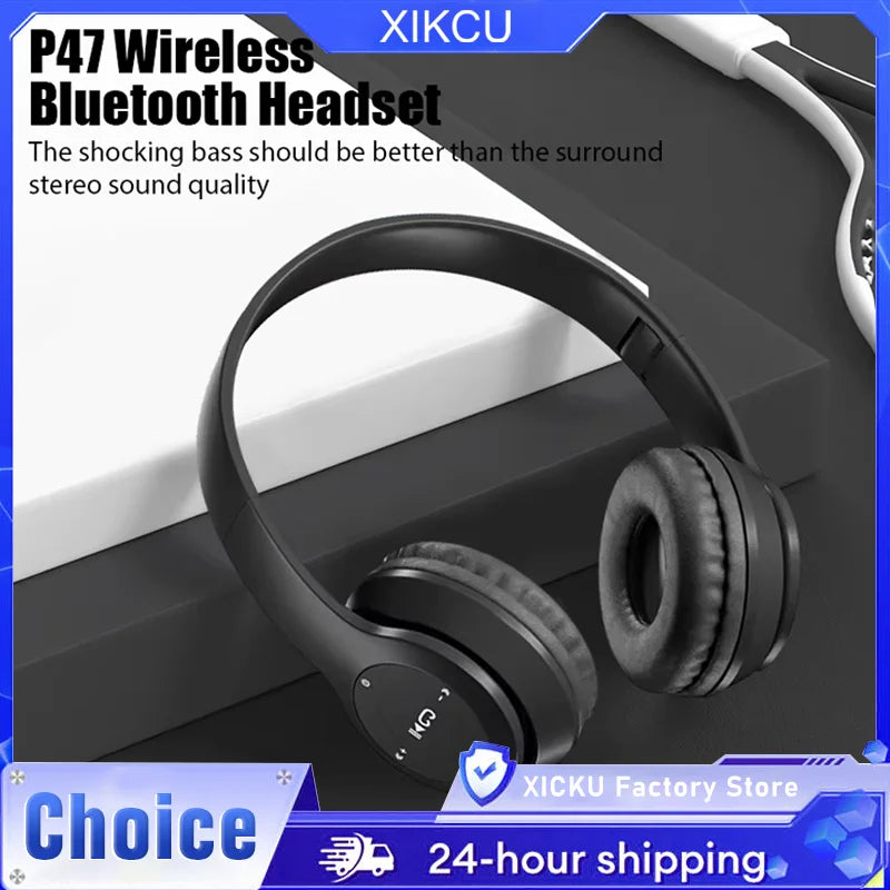 P47 Foldable Wireless Headphones