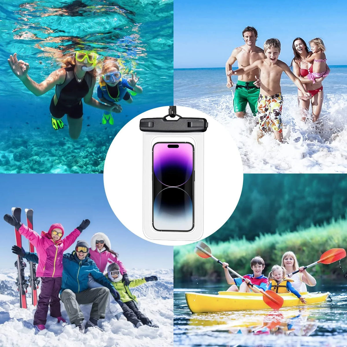 Universal Waterproof Phone Case Underwater Pouch Cover for iPhone & Smartphones
