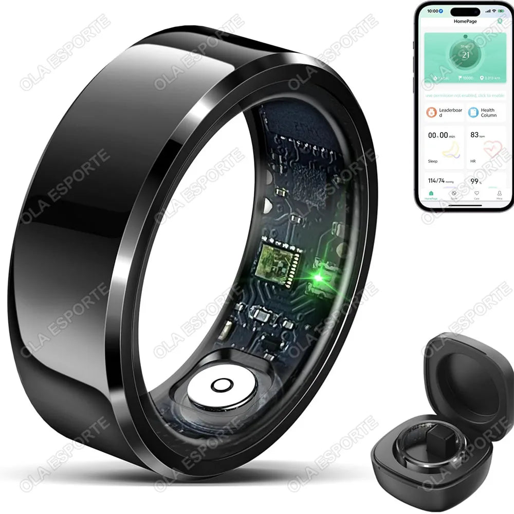 Smart Ring Health Tracker – Heart Rate, Sleep & Fitness Waterproof Ring