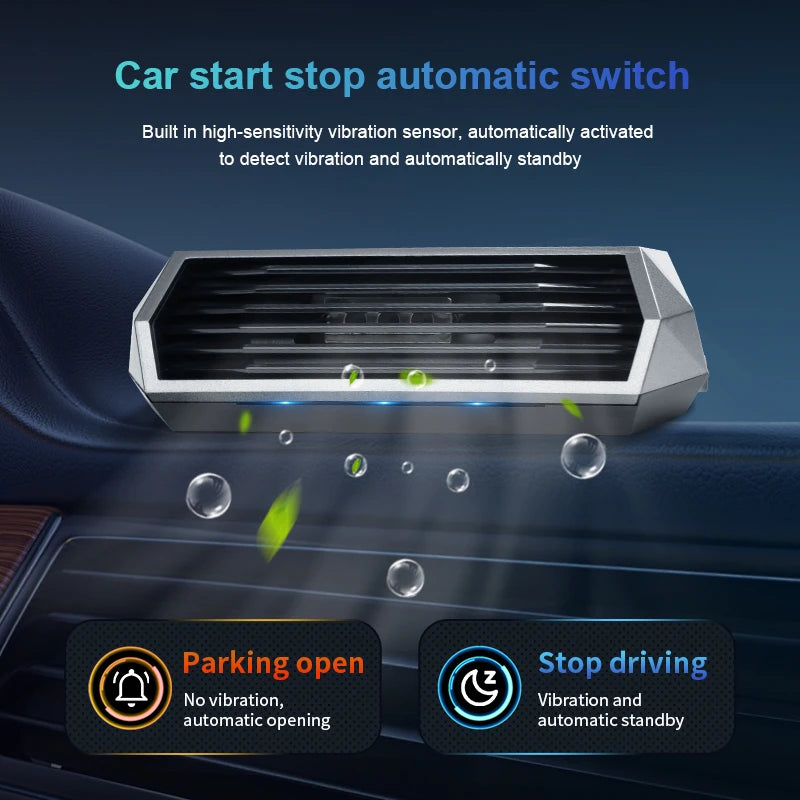 Solar-Powered Car Air Purifier with Smart Sensor