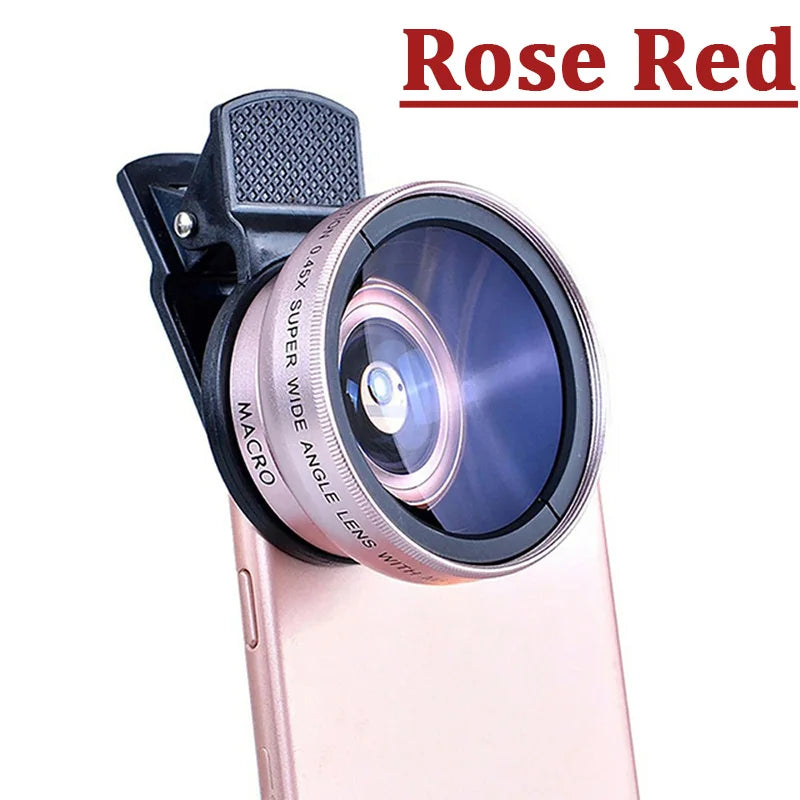 2-in-1 Professional Universal Phone Camera Lens – 0.45X Super Wide Angle & Macro HD