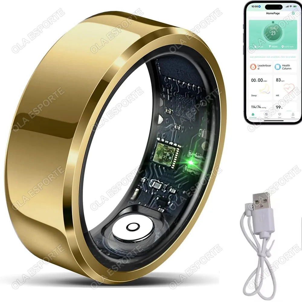 Smart Ring Health Tracker – Heart Rate, Sleep & Fitness Waterproof Ring