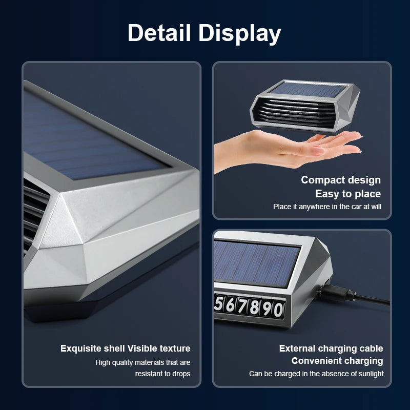 Solar-Powered Car Air Purifier with Smart Sensor