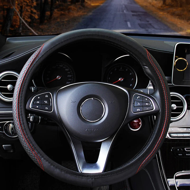 SEAMETAL Universal Steering Wheel Cover – Anti-Slip & Wear-Resistant (37–39cm)