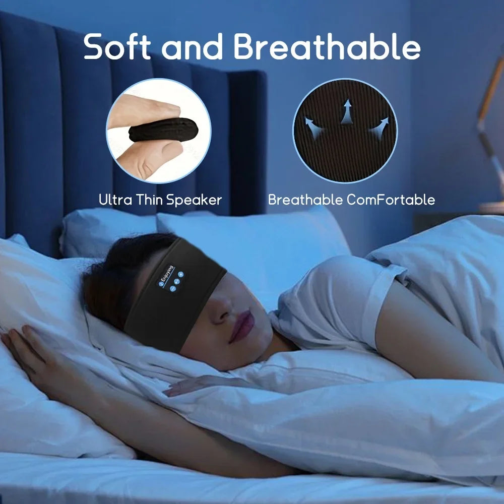 Wireless Bluetooth Sports Headband & Sleeping Eye Mask Headphones