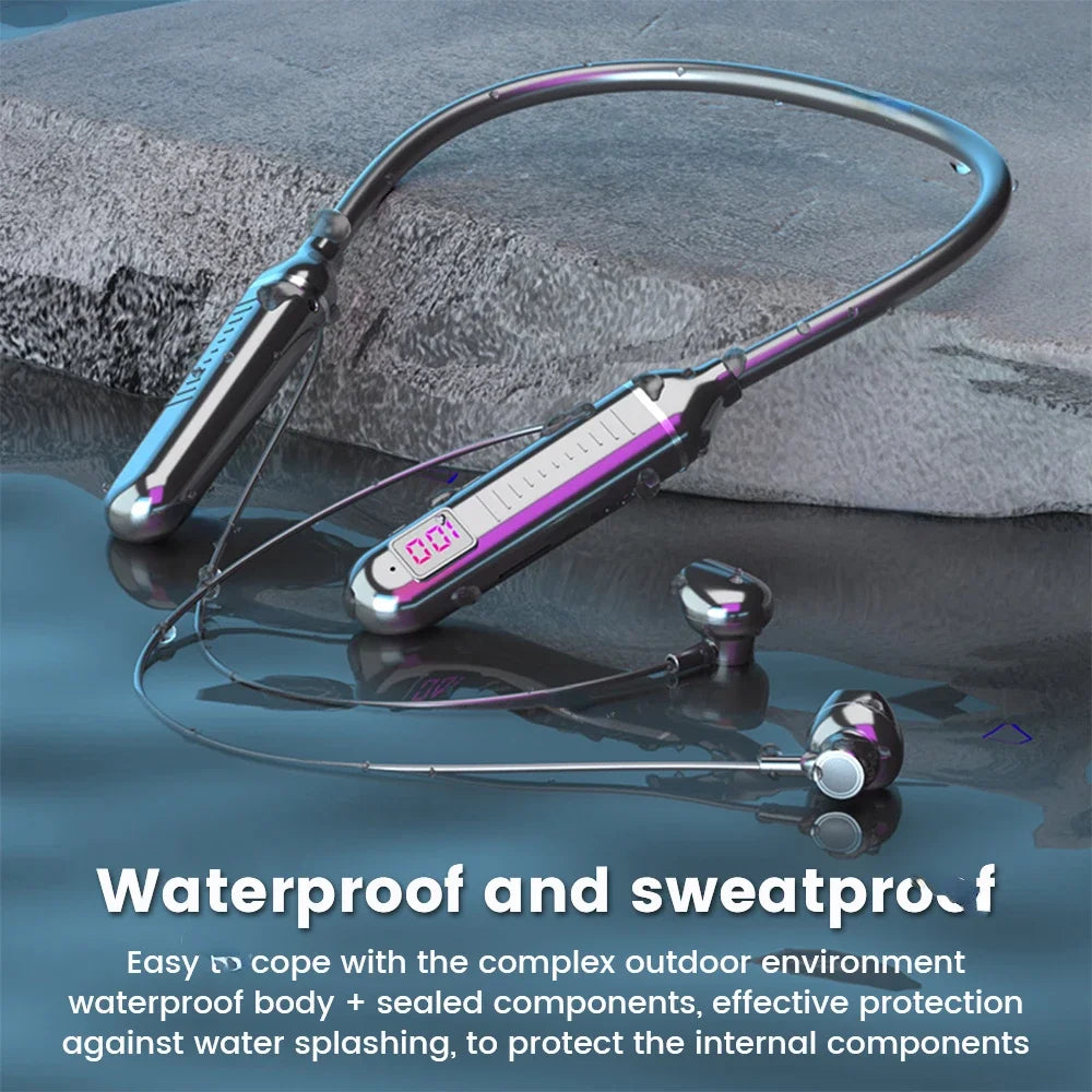 Pro-Sport Wireless LED Neckband Headphones