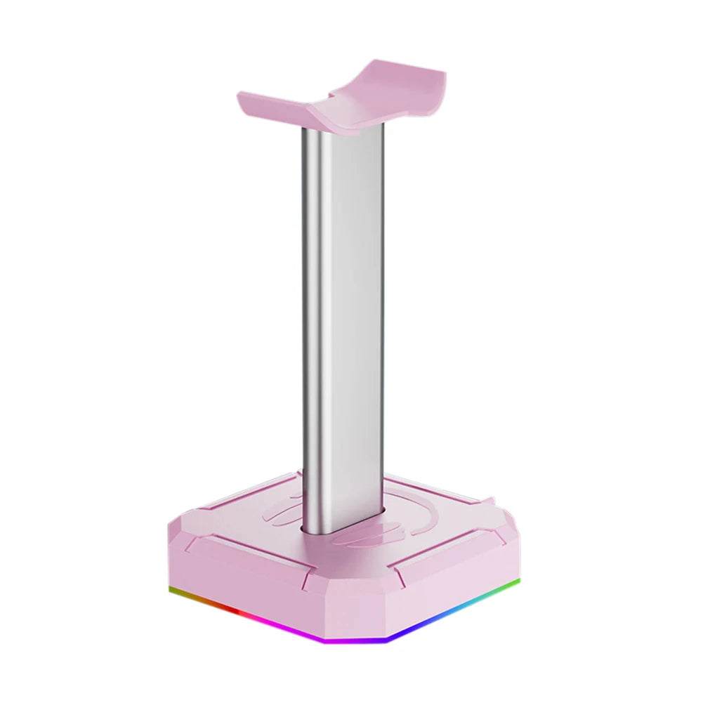 RGB Gaming Headphone Stand with 10 Light Modes & USB / 3.5mm Ports