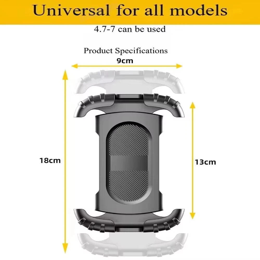Universal 360° Adjustable Phone Mount for Motorcycle & Bicycle
