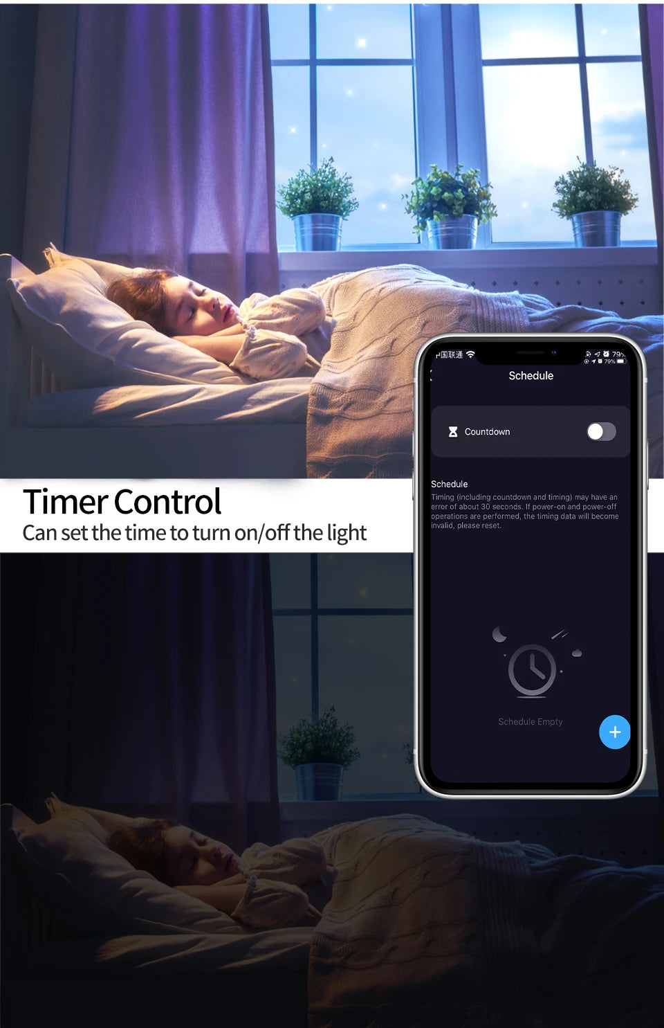 Tuya Smart E27 RGB LED Bulb – App Control & Dimmable