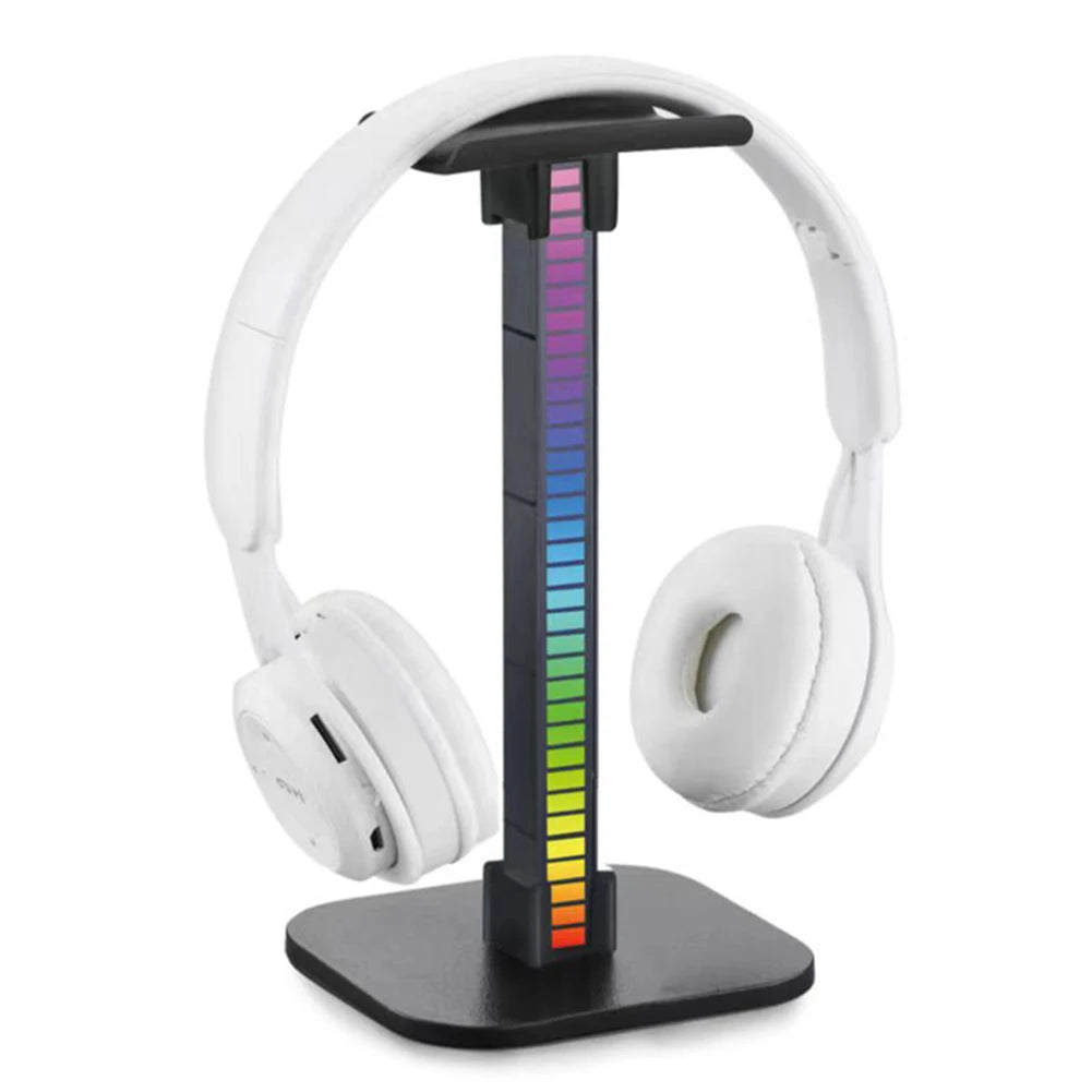 RGB Gaming Headphone Stand with 10 Light Modes & USB / 3.5mm Ports