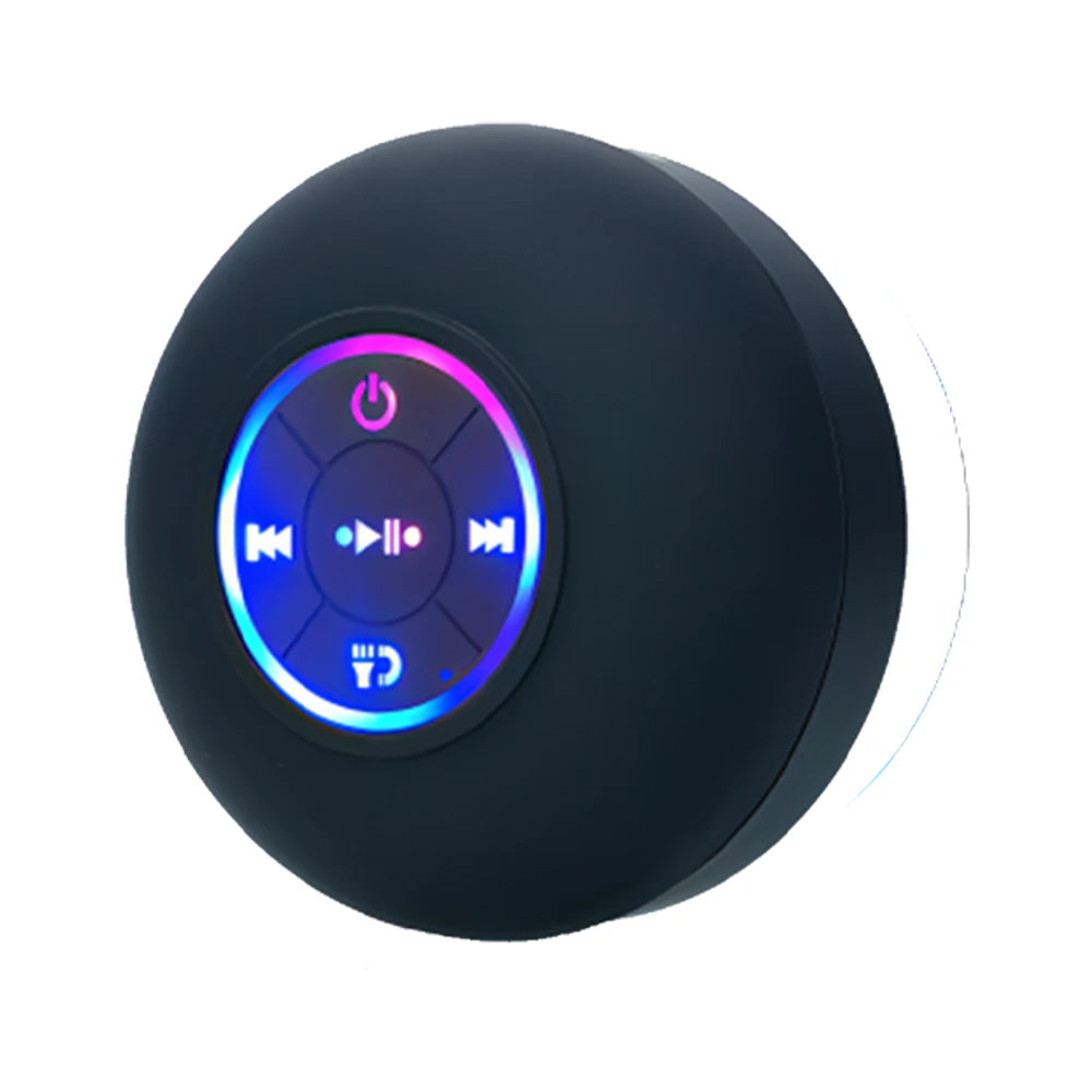 Waterproof Suction Cup LED Shower Speaker