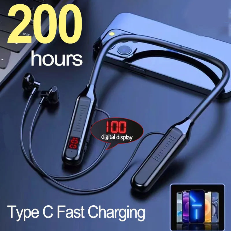 Pro-Sport Wireless LED Neckband Headphones
