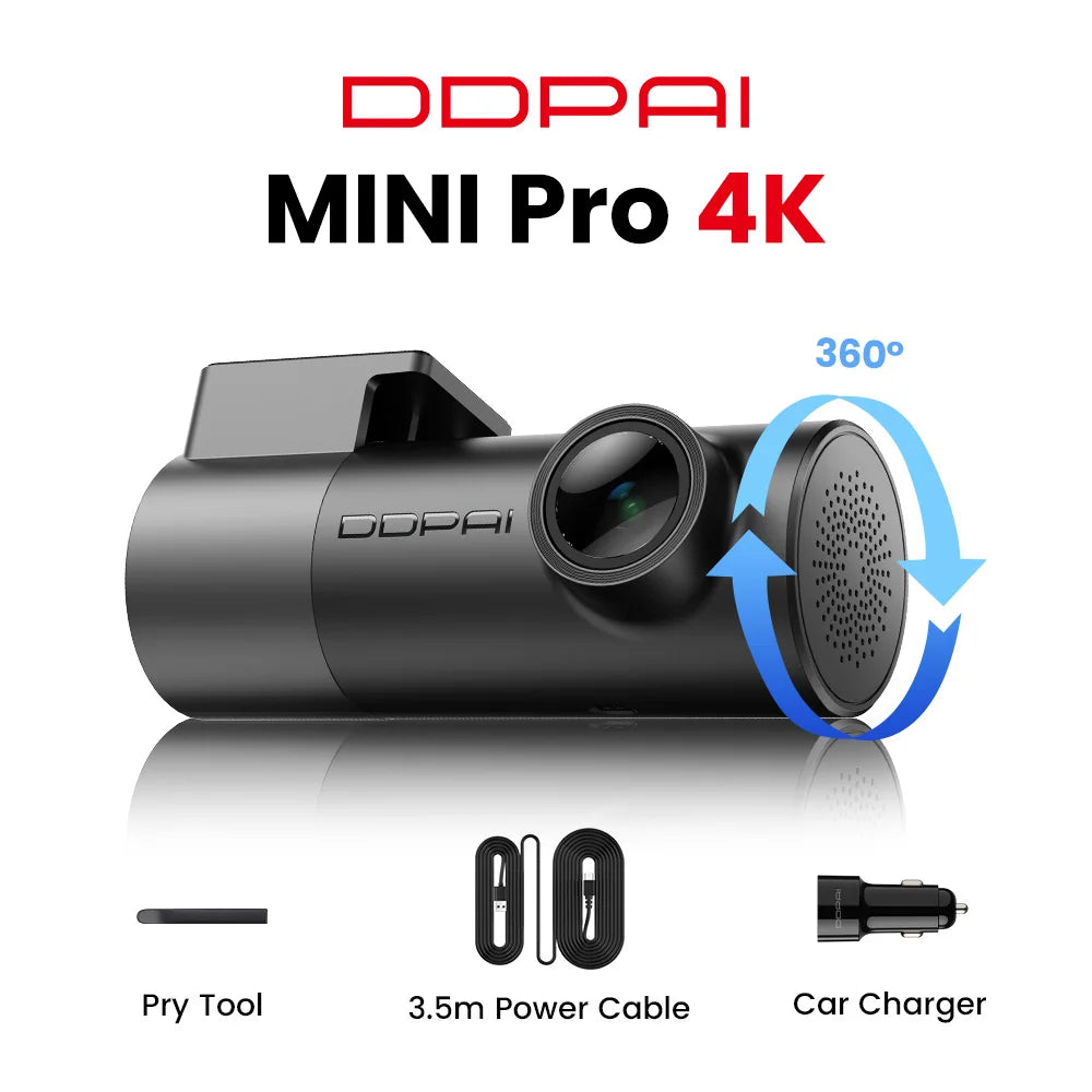DDPAI Mini Pro 2K Dash Cam – Night Vision & Smart Voice Control