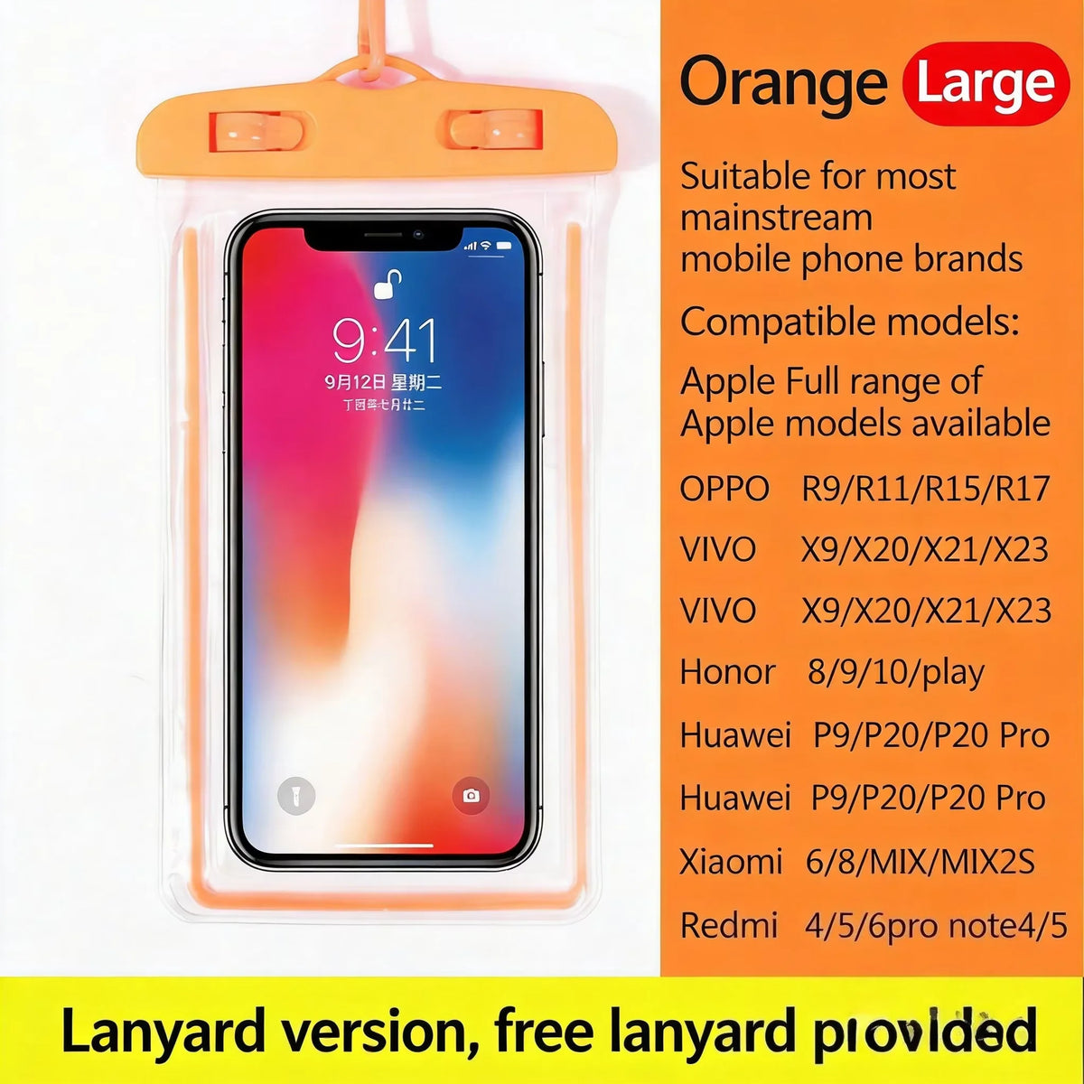 Universal Waterproof Phone Case Underwater Pouch Cover for iPhone & Smartphones