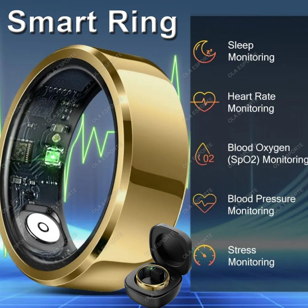 Smart Ring Health Tracker – Heart Rate, Sleep & Fitness Waterproof Ring