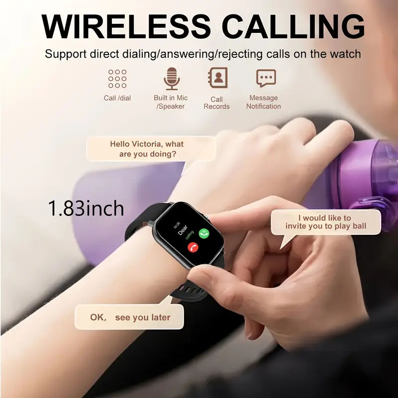 New Smartwatches, Featuring Message Alerts, Call Answering, Health Monitoring, Activity Tracking, Notification Reminders, And Fitness Functions.